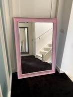Spiegel roze 130 cm x 91 cm kan horizontaal en verticaal, Ophalen, 100 tot 150 cm, Zo goed als nieuw, 75 tot 100 cm