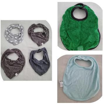 6 x slabbetjes 100% organic slabbetje baby kleding beschikbaar voor biedingen