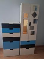 Ikea kasten - blauw zwart wit, Ophalen, Zo goed als nieuw, Kunststof