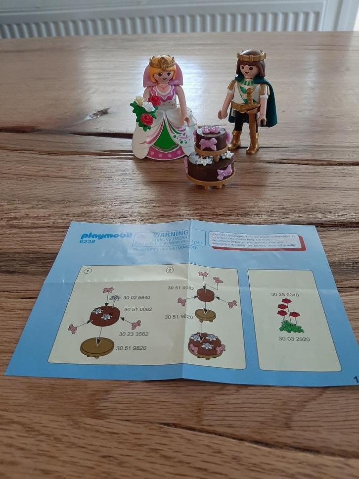 Playmobil 6238 Koninklijk bruidspaar, Kinderen en Baby's, Speelgoed | Playmobil, Zo goed als nieuw, Complete set, Ophalen of Verzenden
