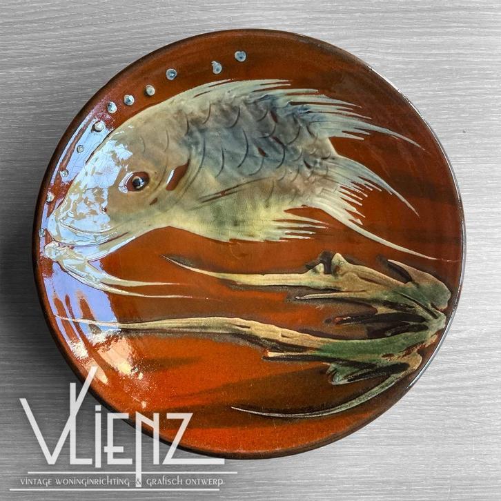 Vintage Spaanse schaal vis, Puigdemont jaren '60, Antiek en Kunst, Antiek | Schalen, Ophalen
