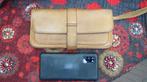 Keecie, gebruikte leren tas, clutch, telefoon, portemonnee, Overige merken, Gebruikt, Bruin, Verzenden