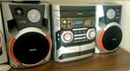 Philips radio Cd double Cassette set  80 watt speakers, Ophalen, Zo goed als nieuw, Speakers, Philips
