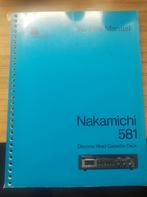 Nakamichi 581 orginele service manual, Verzenden, Overige merken