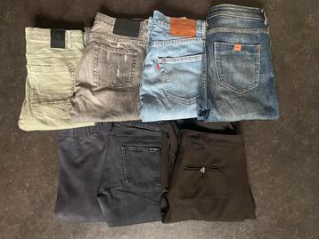 Kledingpakket jeans levi gstar mago zara blue ridge 36/S 7st beschikbaar voor biedingen