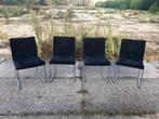 4x Harvink eetkamerstoelen model Point, Huis en Inrichting, Stoelen, Gebruikt, Zwart, Ophalen of Verzenden, Vier