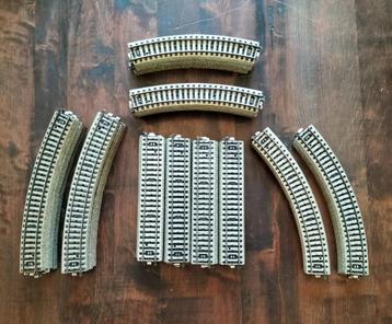Marklin M rails HO recht bocht 3 x radius 5100 5120 5200 beschikbaar voor biedingen