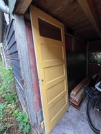 Paneeldeur jaren 1930 Bruynzeel, Doe-het-zelf en Verbouw, Deuren en Horren, Ophalen, Gebruikt, Binnendeur, 200 tot 215 cm
