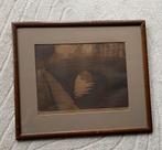 Oude ets Albert Goethals., Antiek en Kunst, Kunst | Schilderijen | Klassiek, Ophalen