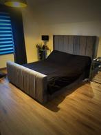 King Size Bed 160cm x 200cm, Huis en Inrichting, Slaapkamer | Boxsprings, 160 cm, Grijs, Gebruikt, 220 cm