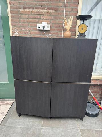 4vakken keukenkast zwart beschikbaar voor biedingen