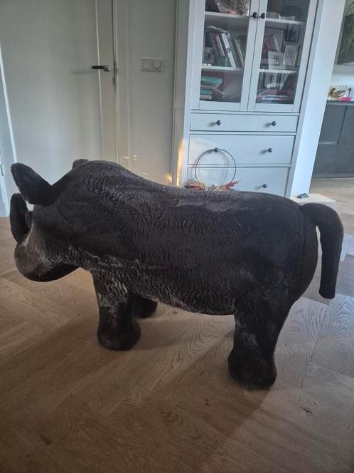 Pluchen grote bruine Neushoorn - 120x40x60 cm, Kinderen en Baby's, Speelgoed | Knuffels en Pluche, Zo goed als nieuw, Overige typen
