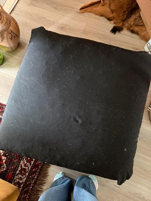 Grote zwarte zitzak, Huis en Inrichting, Zitzakken, Gebruikt, Zitzak, Zwart, Ophalen