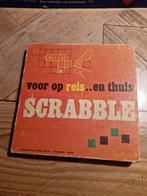 Jaren '60 Reis Scrabble, Hobby en Vrije tijd, Gezelschapsspellen | Bordspellen, Drie of vier spelers, Ophalen of Verzenden, Gebruikt