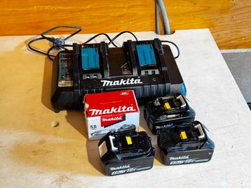 Makita accupakket incl duolader beschikbaar voor biedingen