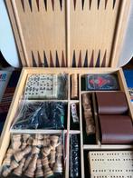 Vintage Houten Spellendoos, Een of twee spelers, Ophalen, Gebruikt, Reisspel