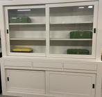 Buffetkast strak design wit b 240, Huis en Inrichting, Kasten | Vitrinekasten, Ophalen, 200 cm of meer, Zo goed als nieuw, 200 cm of meer