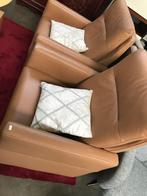 Lederen Fauteuils - Set van 2, Huis en Inrichting, Fauteuils, Ophalen of Verzenden, Gebruikt, Leer, 75 tot 100 cm
