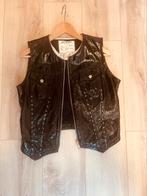 GUESS, leren tijdloos, stoer gilet., Kleding | Dames, Bodywarmers, Ophalen, Zo goed als nieuw, Maat 38/40 (M), Zwart