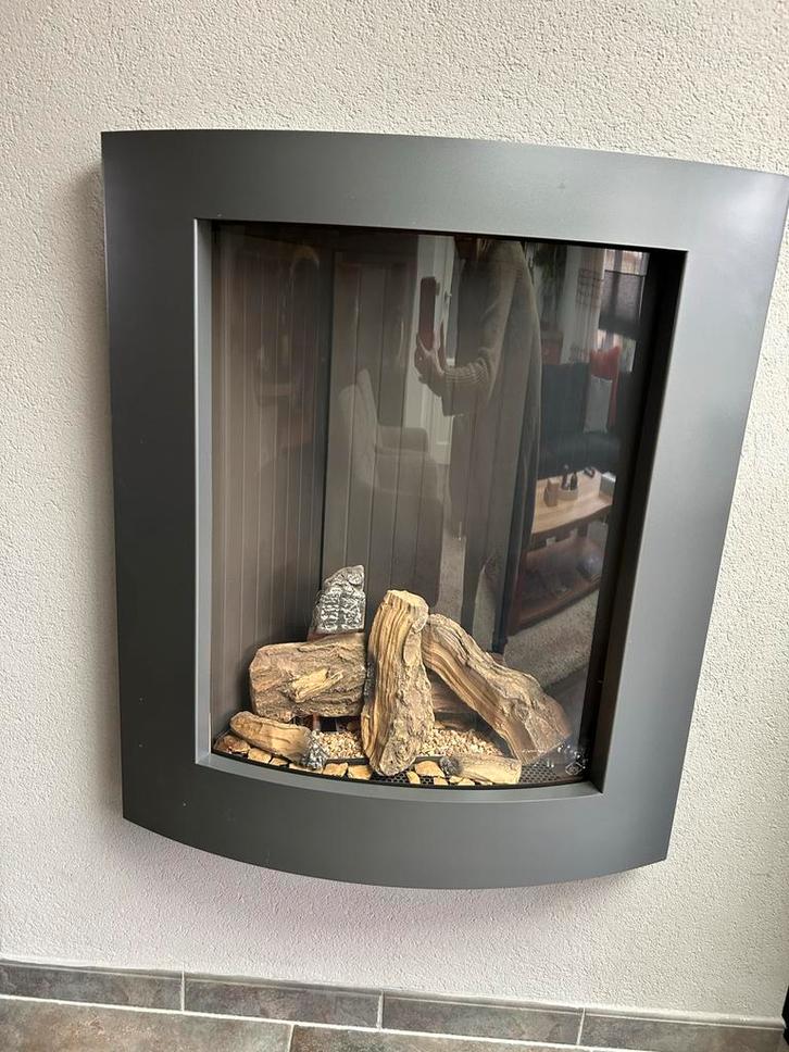 DRU Inbouw Gashaard met Afstandsbediening, Huis en Inrichting, Kachels, Gebruikt, Inbouw, Gaskachel, Gas, Ophalen