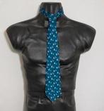 Blauwe stropdas van 100% zijde met pisces dessin van Hermès, Kleding | Heren, Stropdassen, Verzenden, Nieuw, Blauw, Met patroon