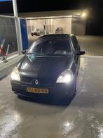 Renault Clio 1.6 16V Autbas E4 2005 Zwart, Voorwielaandrijving, 40 €/maand, 4 cilinders, 995 kg