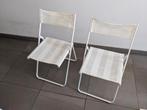 IKEA HÄRÖ klapstoelen wit x2, Tuin en Terras, Ophalen, Zo goed als nieuw, Kunststof