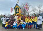 loopgroep carnaval compleet met wagen, titelbord en kleding, Kleding | Dames, Carnavalskleding en Feestkleding, Ophalen, Gedragen