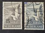 Nederland NVPH LP 12 & 13 Gest. "Zeemeeuwen" Luchtpost 1951, Ophalen of Verzenden, Na 1940, Gestempeld