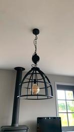 Arthur Industriële ronde hanglamp zwart staal 47 cm 3 stuks, Huis en Inrichting, Lampen | Hanglampen, Ophalen, Zo goed als nieuw