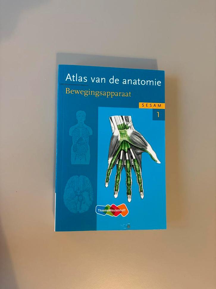 Anatomie Atlas Bewegingsapparaat Deel 1, Boeken, Studieboeken en Cursussen, Zo goed als nieuw, HBO, Beta, Ophalen of Verzenden