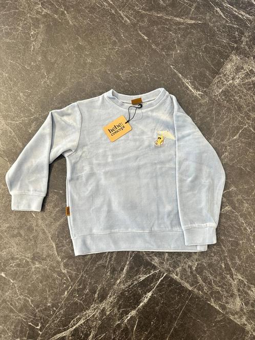 Sweater blue velvet - maat : 110-, Kinderen en Baby's, Kinderkleding | Maat 110, Nieuw, Jongen of Meisje, Trui of Vest, Ophalen of Verzenden