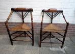 DRIEHOEKSSTOELTJE  2X, Huis en Inrichting, Stoelen, Ophalen, Riet of Rotan, Gebruikt, Twee