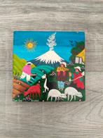 Tigua painting Ecuador ‘’Jose Cuyo’’ Cotopaxi vulkaan, Ophalen of Verzenden