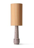 HKliving gestreepte lampenkap, 25 tot 50 cm, Beige, Rond, Ophalen of Verzenden