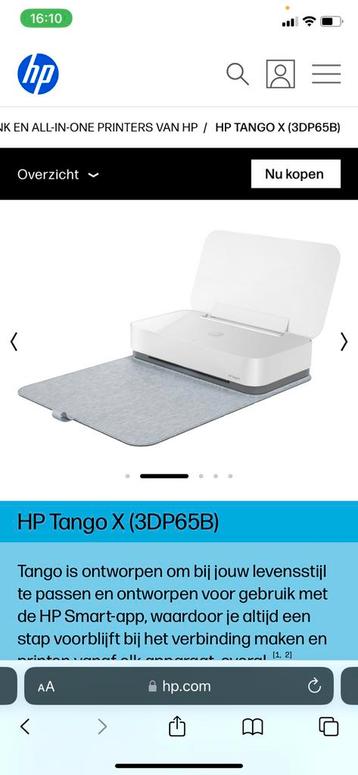 HP Tango X printer wit  beschikbaar voor biedingen