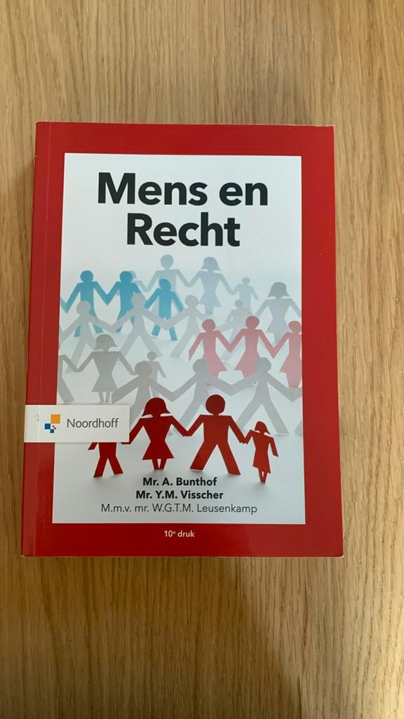A. Bunthof - Mens en Recht, Boeken, Wetenschap, Zo goed als nieuw, Sociale wetenschap, Ophalen of Verzenden