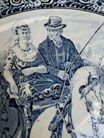 Vintage Boch wandbord Nederlands bloemdessin, Antiek en Kunst, Ophalen