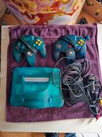 Nintendo 64 funtastic blue 1 REPRO CONTROLLER, Met 1 controller, Ophalen of Verzenden, Zo goed als nieuw