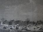 gravure overstroming Wijnbergsche Kaai Vlissingen 1808, Antiek en Kunst, Kunst | Etsen en Gravures, Verzenden