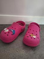 Leuke roze Crocs mt C 13 = mt 30/31 met vachtje!, Gebruikt, Crocs, Meisje, Schoenen