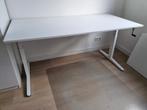 Ahrend bureau 160x80 - wit - handmatige slinger, Ophalen, In hoogte verstelbaar, Zo goed als nieuw, Bureau