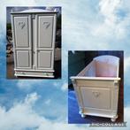 Brocante kledingkast en ledikant, Kinderen en Baby's, Ophalen, Gebruikt, Jongetje of Meisje
