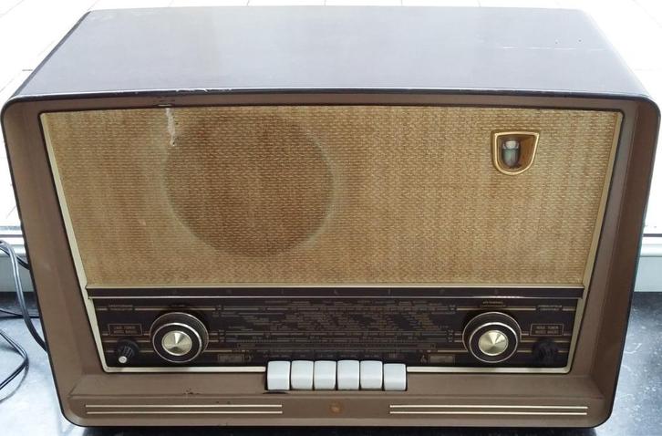 Omstreeks 1930 - 1940 Bakeliet PHILIPS Radio Bakelieten, Audio, Tv en Foto, Radio's, Gebruikt, Radio, Ophalen of Verzenden