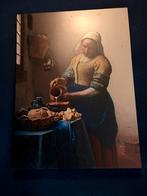 Melkmeisje van vermeer schilderij, Ophalen of Verzenden, Schilderij, Minder dan 50 cm