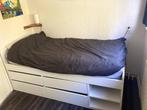 Bed Ikea SLÄKT wit, 90x200 cm, Huis en Inrichting, Ophalen, 90 cm, Eenpersoons, Wit