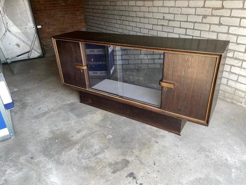 Dressoir Art Deco, Huis en Inrichting, Kasten | Dressoirs, Gebruikt, 200 cm of meer, 25 tot 50 cm, Met deur(en), Met klep(pen)