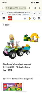 Lego Friends Stephanie's huisdieren transport 3935, Ophalen of Verzenden, Gebruikt