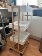 Rijdend Keukenkarretje met Bamboe, Ophalen, Gebruikt