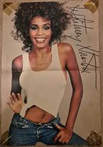 Mooie oude poster WHITNEY HOUSTON + MOOI MATERIAAL (O.A BRAV, Ophalen of Verzenden, A1 t/m A3, Muziek, Rechthoekig Staand